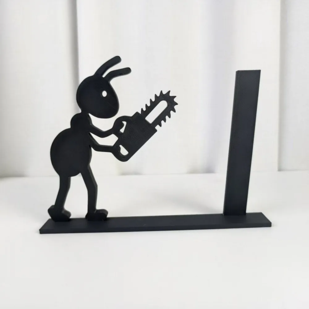 New Creative Tissue Holder Minimalist Cute Ant Shape Desktop Tissue Rack PLA Material Black Paper Organizer Bedroom Use