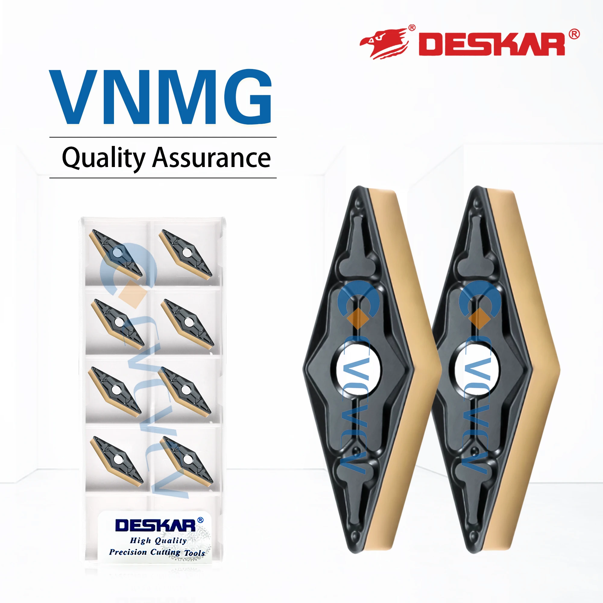 

DESKAR Numerical Control 100% Original CNC lath VNMG 160404 /160408 /160412 TM LF9218 Rhombus Cutting Tool Processing Steel Part