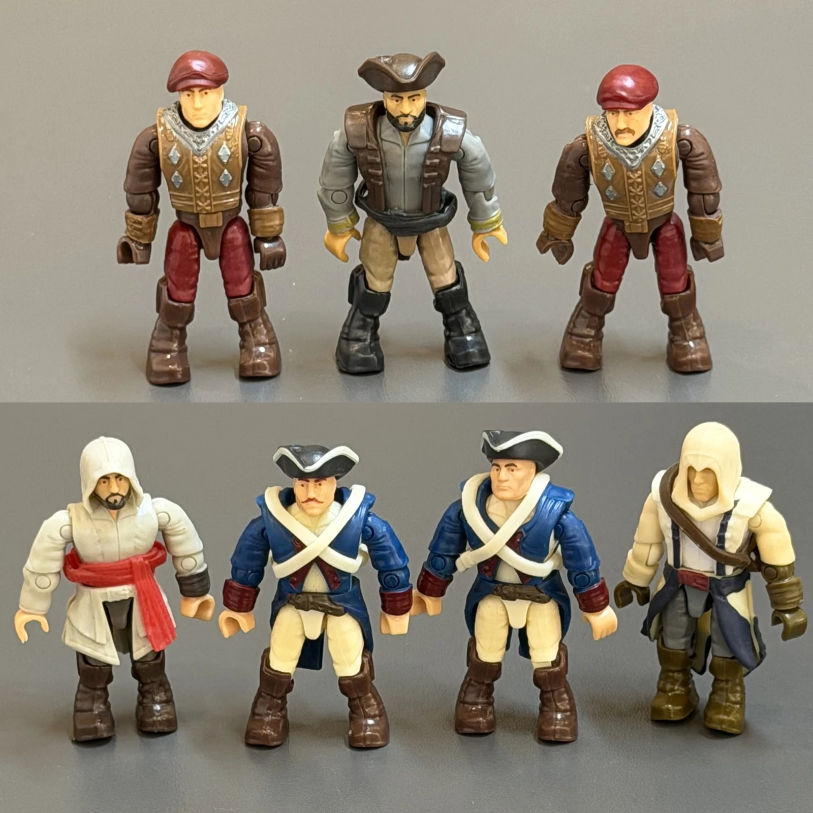 Mega Bloks Creed Action Figures Soldado Pirata Tripulação Americana Revolução Francesa 94305 Pacote RARO