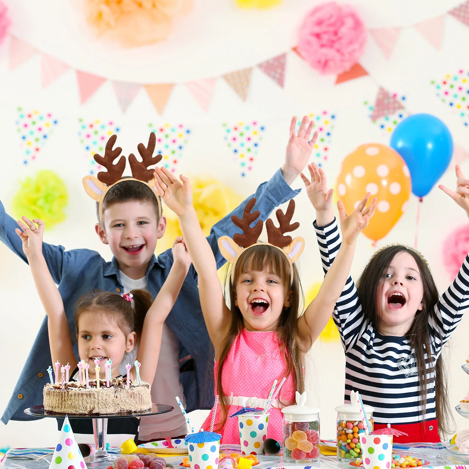 

Antler Hairband For Christmas Party Hair Decor Xmas Costume Hair Decor Prop Photo Booth Accessory Headdress