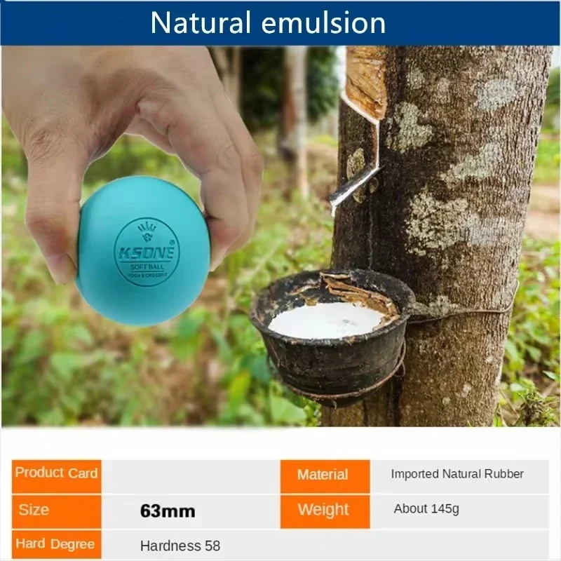 6.3 سنتيمتر تدليك الكرة فآسيا الكرة لاكروس الكرة اليوغا العضلات الاسترخاء لتخفيف الآلام المحمولة العلاج الطبيعي الكرة الفك التمارين الكرة #4