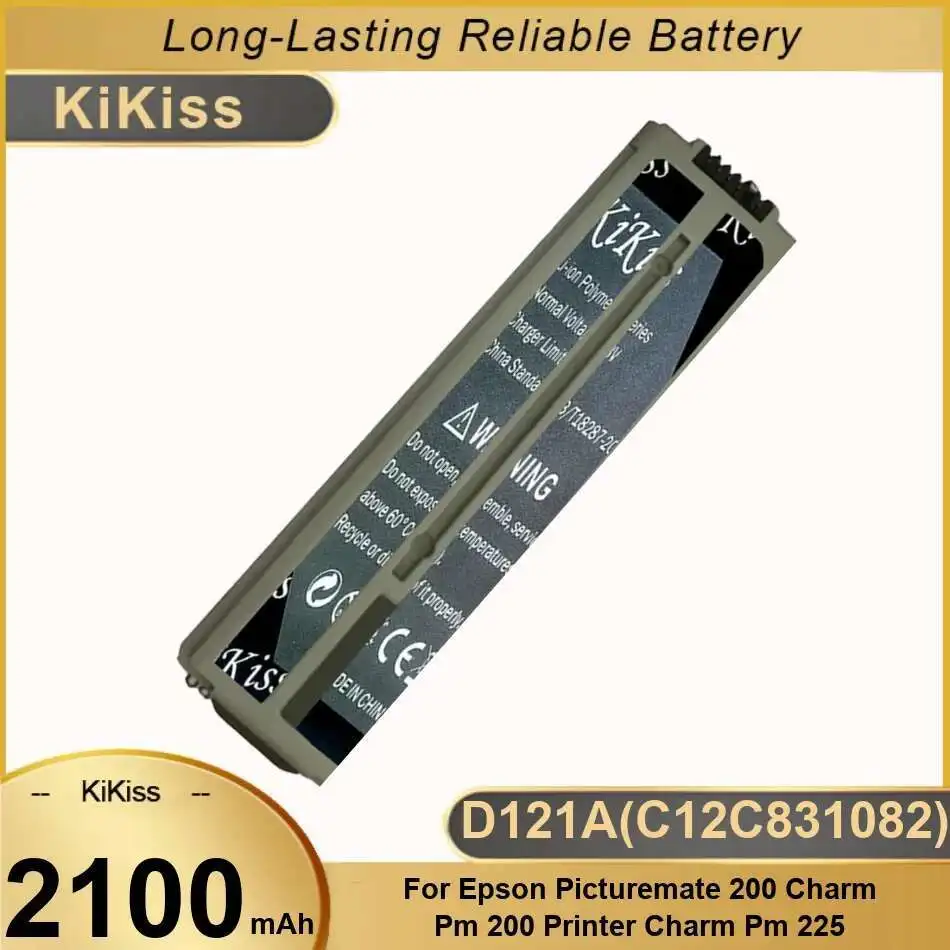 

Photo Printer Battery D121A C12C831082 2100Mah For Epson Picturemate 200 Charm PM 225
