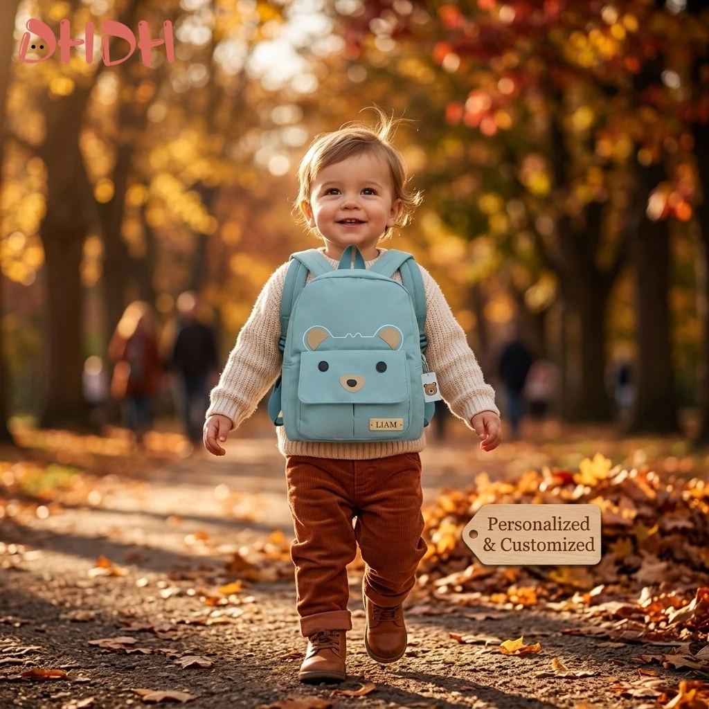 

Премиальный детский рюкзак с вышивкой, профессиональный, персонализированный, на заказ, для осени и зимы, улучшенная модель