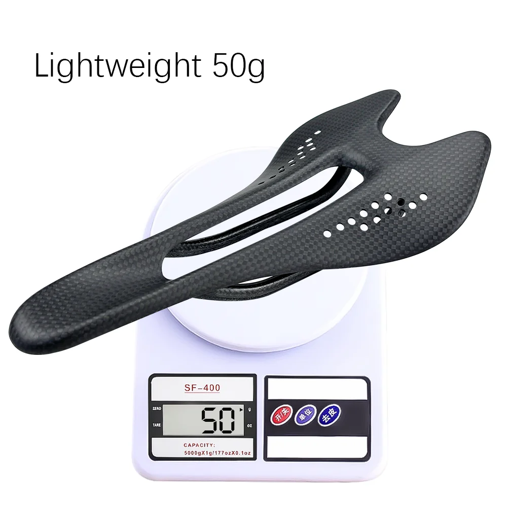 

Lightweight Carbon fiber Road Bike seat cushion Mountain bike folding Seat cushion MTB Bicycle saddle universal 51/50G