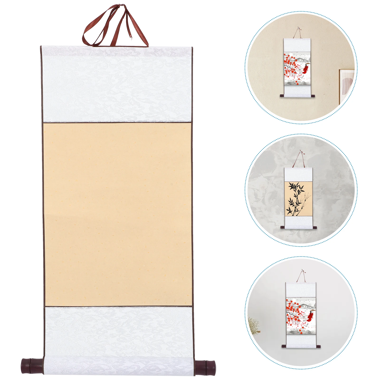 

Calligraphy and Painting Hanging Scroll Art Chinese Paper Wall Blank Mounting