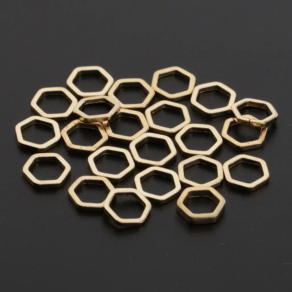 Jewelry Making Charms Metal Ring Pendants KC Gold White K Loose Spacer Beads DIY Craft Accessories for Earrings