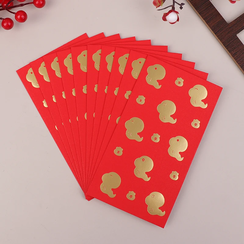 Gelukkig Nieuwjaar 2025 Rode Envelop Chinese Slang Jaar Rode Envelop Cash Zegen Kaart Verpakking Envelop