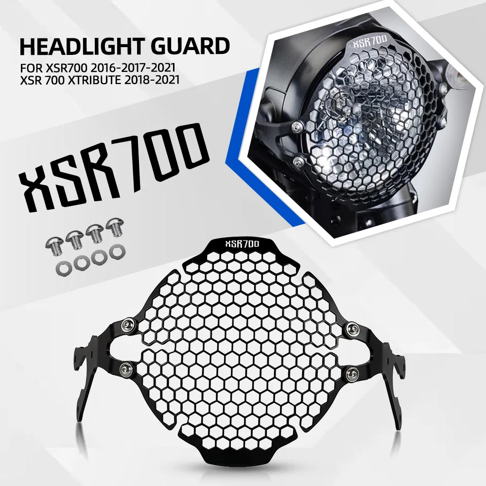 Motorcycle Headlight Protection Headlamp Guard Cover Accessories For Yamaha XSR700 2016-2017 -2021 XSR 700 XTribute 2018-2021