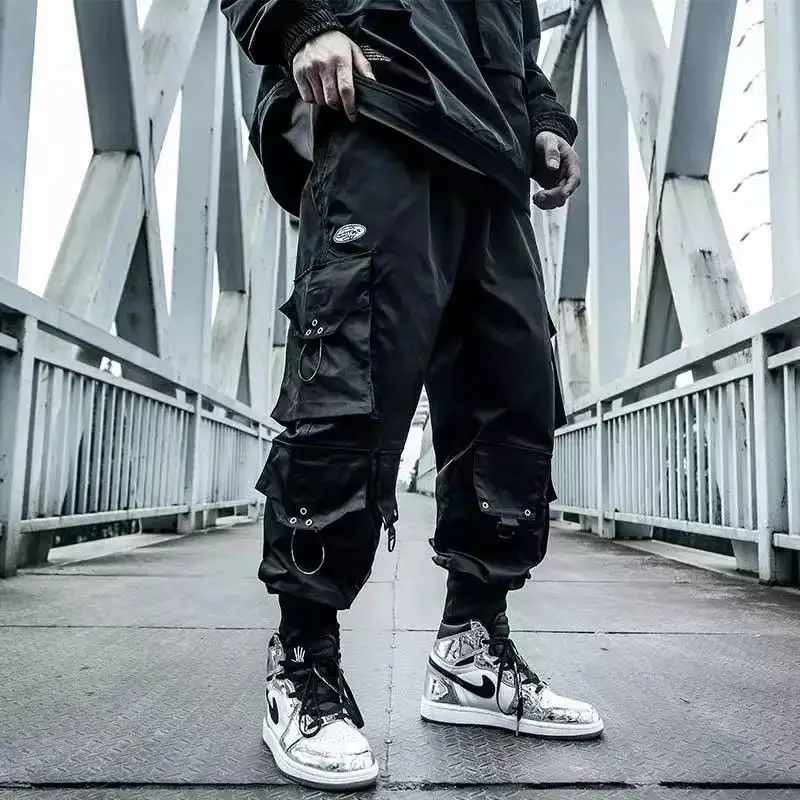 Arens Cargo Pants Men Joggers Hip Hop Techwear Pants Hippie Cargo Trousers for Men Streetwear Plus Size Pockets Oversize A18