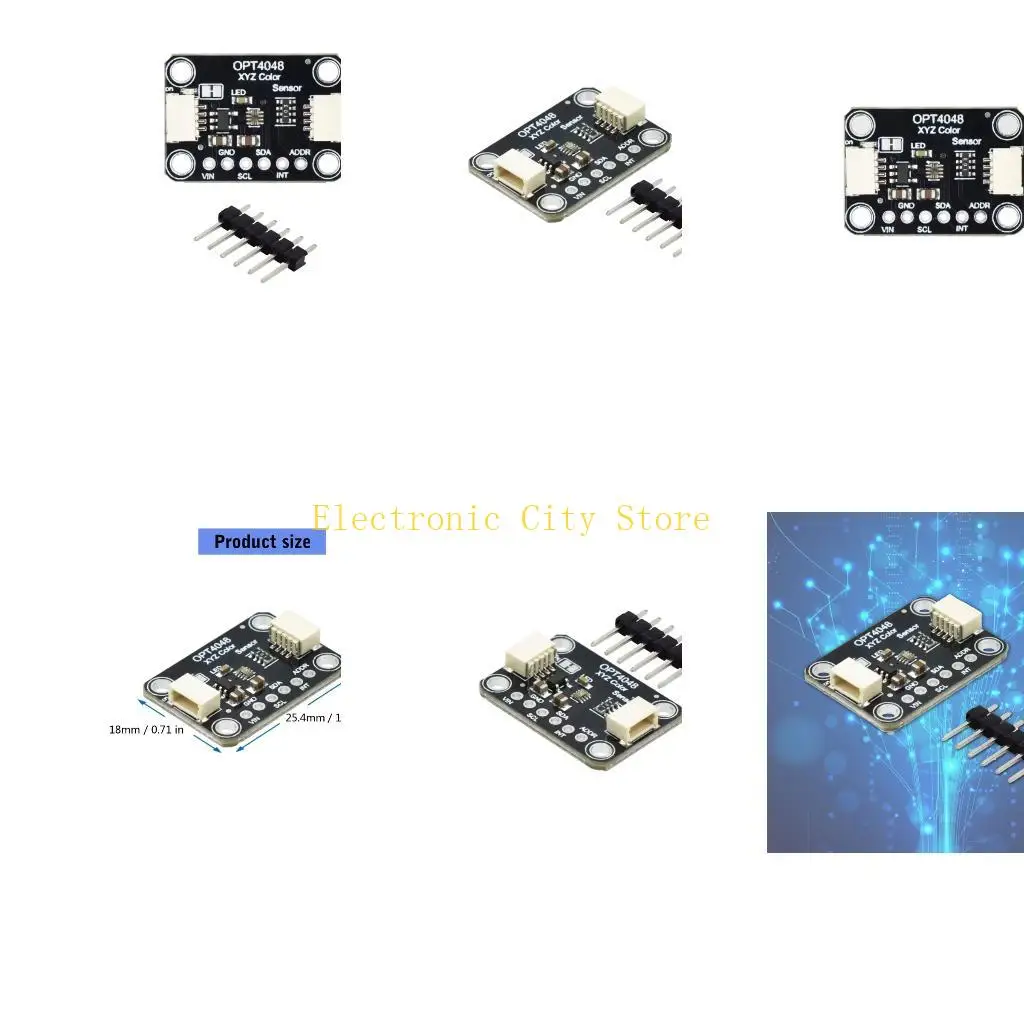 

Advanced CIE XYZ Color Sensorings Module Supports 144kLux Measurement Configurable Sensitivity For Industrial Applications HU8D