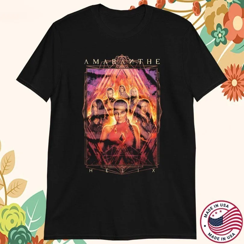 Amaranthe Band Helix Album Short Sleeve Cotton Black All Size T Shirt EN901
