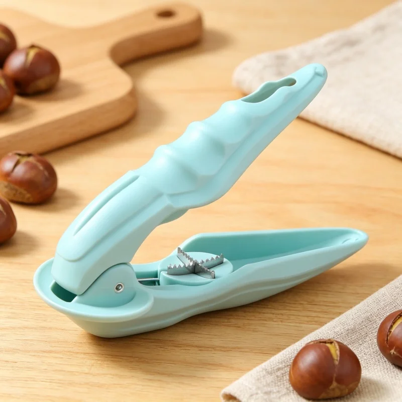 Chestnut Opener Nutcracker Sheller Stainless Steel Blade Household Chestnut Cutter Multi Function Nut Shell Remover