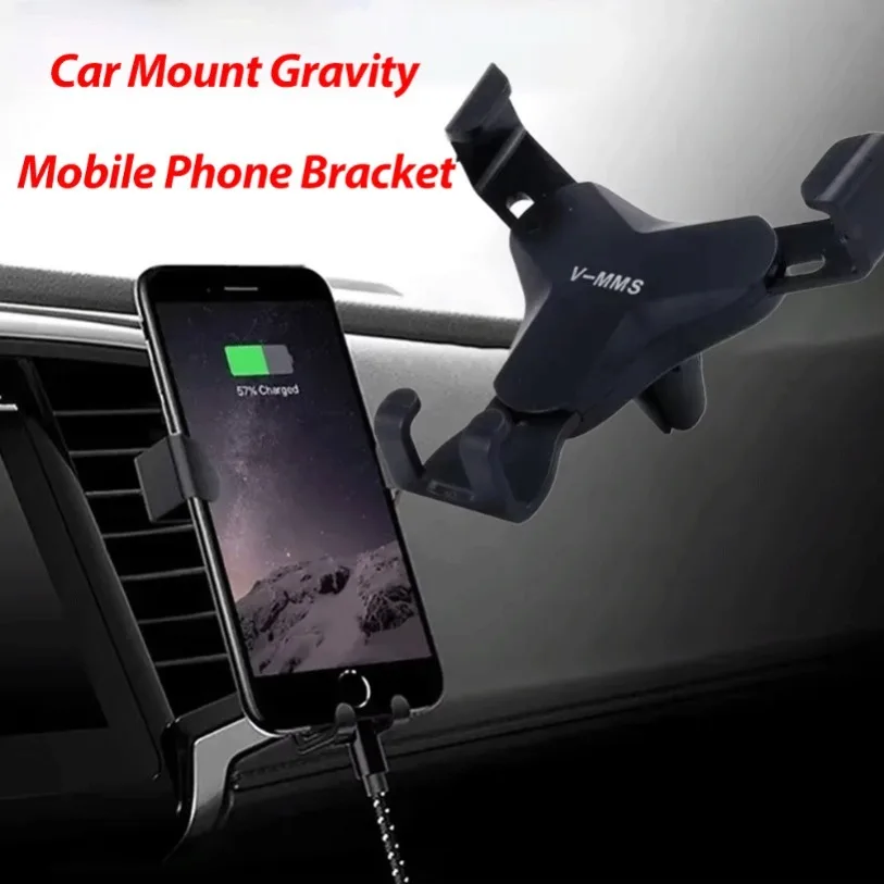 

Car Mount Gravity Mobile Phone Bracket Car Phone Holder Stand for Automotive Products 1PCS Y-shaped Air Outlet Gravity GPS Stand