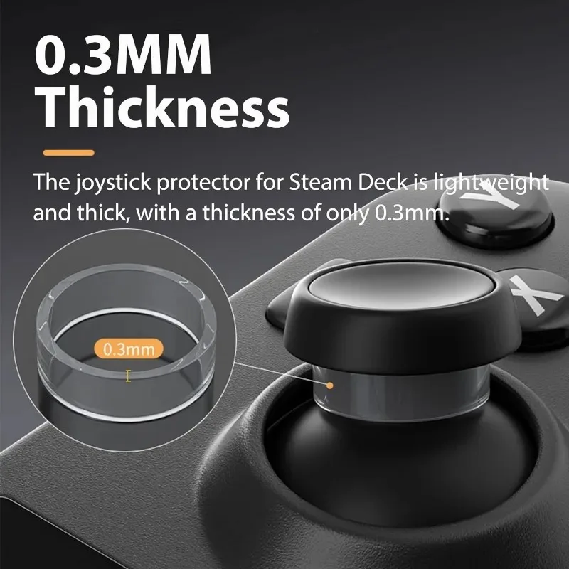 Anti-scratch Protection Ring Invisible Elastic Rubber Joystick Protectors for Steam Deck/PS5/PS4/Rog Ally Controller Accessories