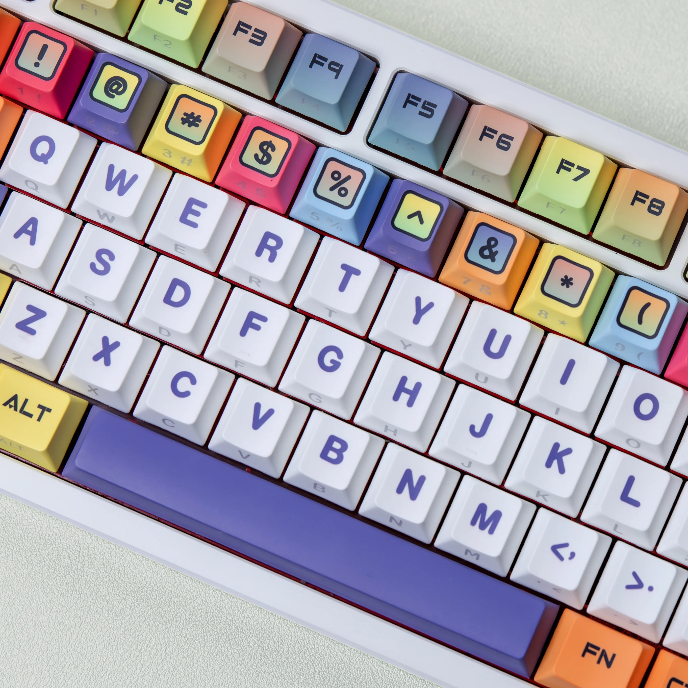 Custom JCM Cartoon Keycaps Dye Sub PBT Side Light Cherry Profile Korean German French Spanish Russian for HI98 Keyboard Gift