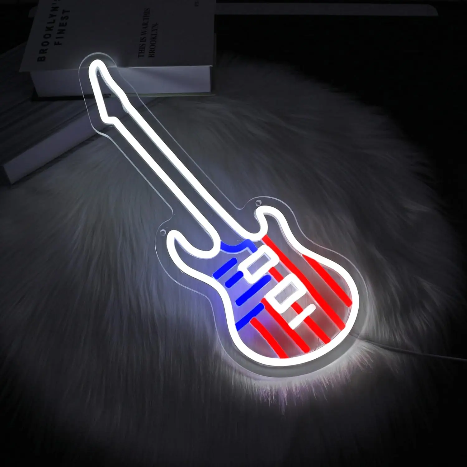 

Национальный флаг, гитара, неоновая вывеска, USB светодиодный светильник для музыкальной студии, бара, гаража, игровая комната, украшение для спальни, подарки
