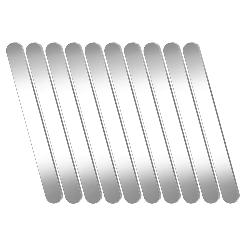 

10 Pcs Stainless Steel Bracelet Core for DIY Beading Blanks Engraving Cuff Stamping Materials Bangle Jewelry Making