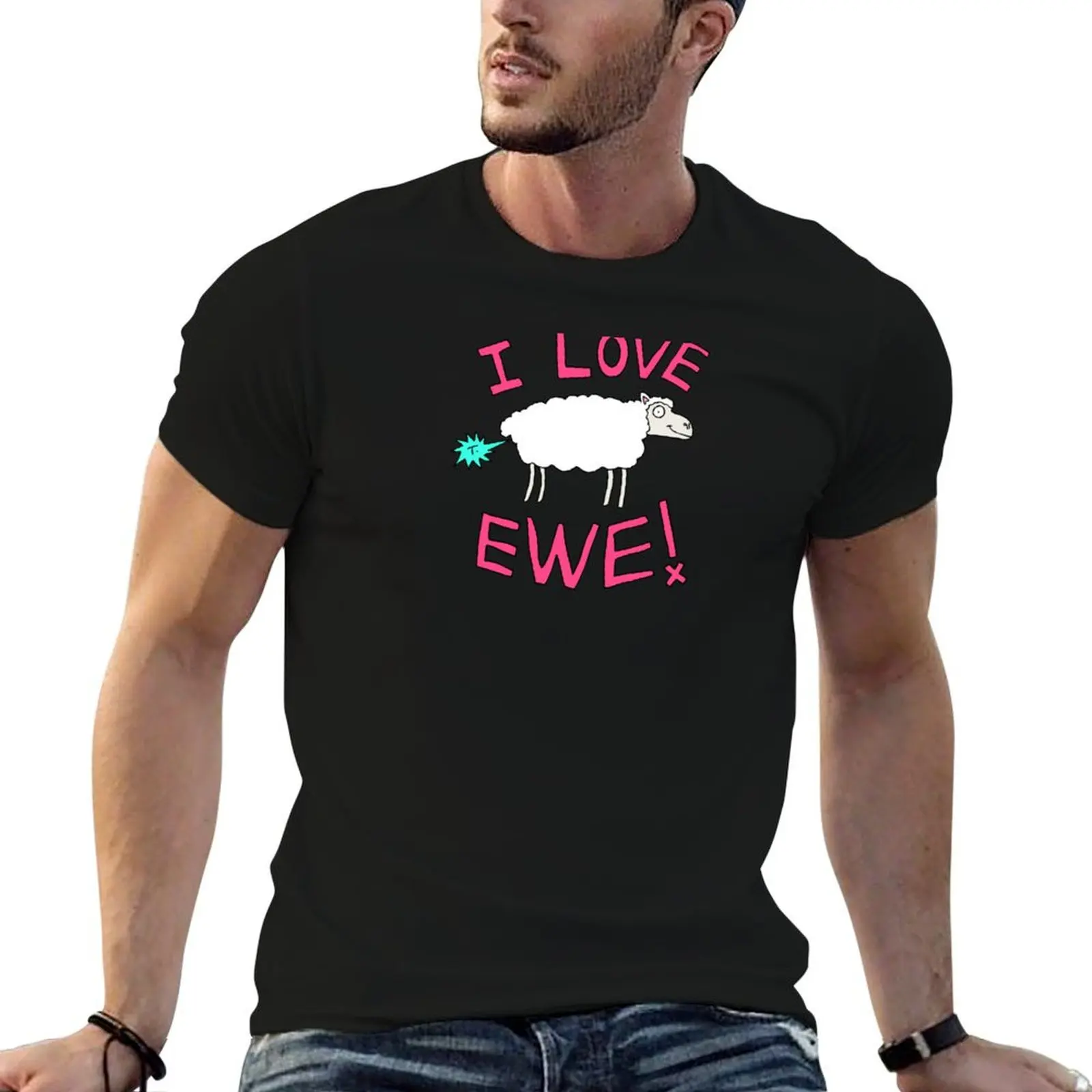 I Love Ewe T-Shirt basketball graphic tees cute clothes mens designer t shirt