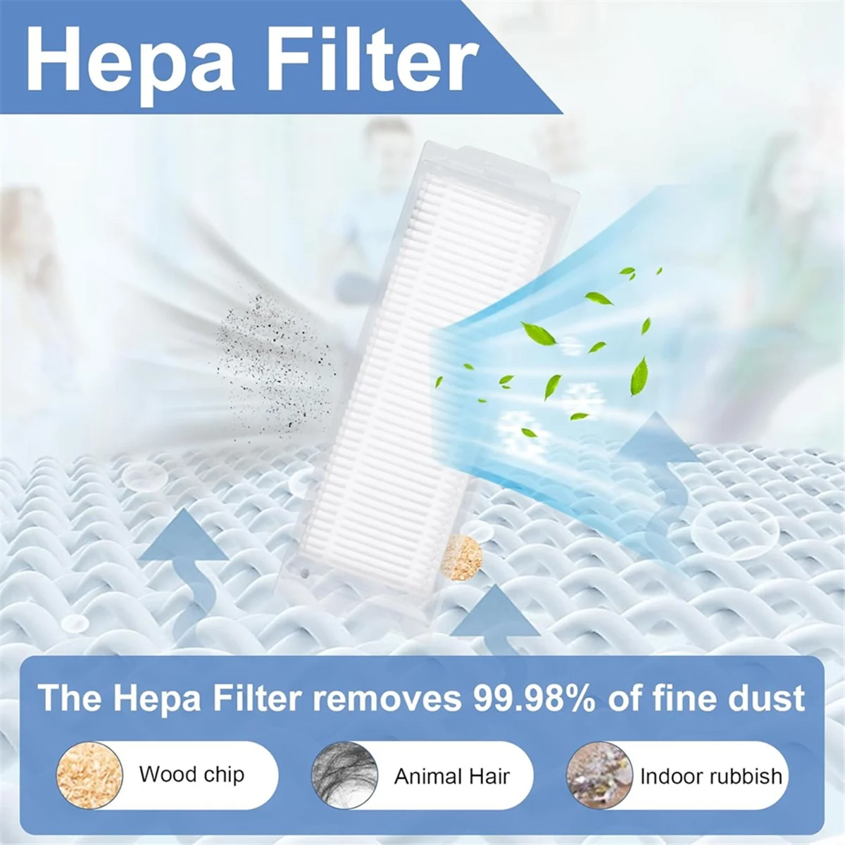 Для робота-пылесоса Cecotec Conga 11090, основная боковая щетка, фильтр Hepa, швабра, тканевые запасные части, аксессуары