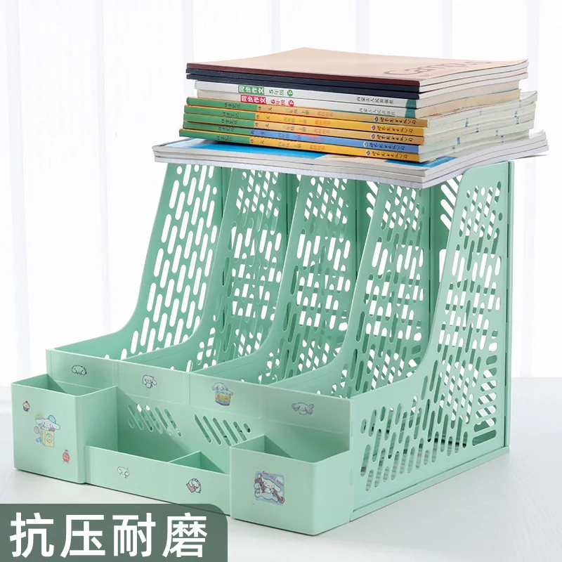 

Thickened File Rack Multi-Layer Four Column File Frame Office Supplies Large Capacity Data Rack Book Standdocument Storage Rack