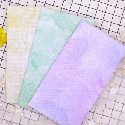 Colorful Handmade Cross Stitch Cloth, Colorful Cloth, Marbling, Hand Dyed, Bright Silk, Personalized, 25-34cm, 14CT