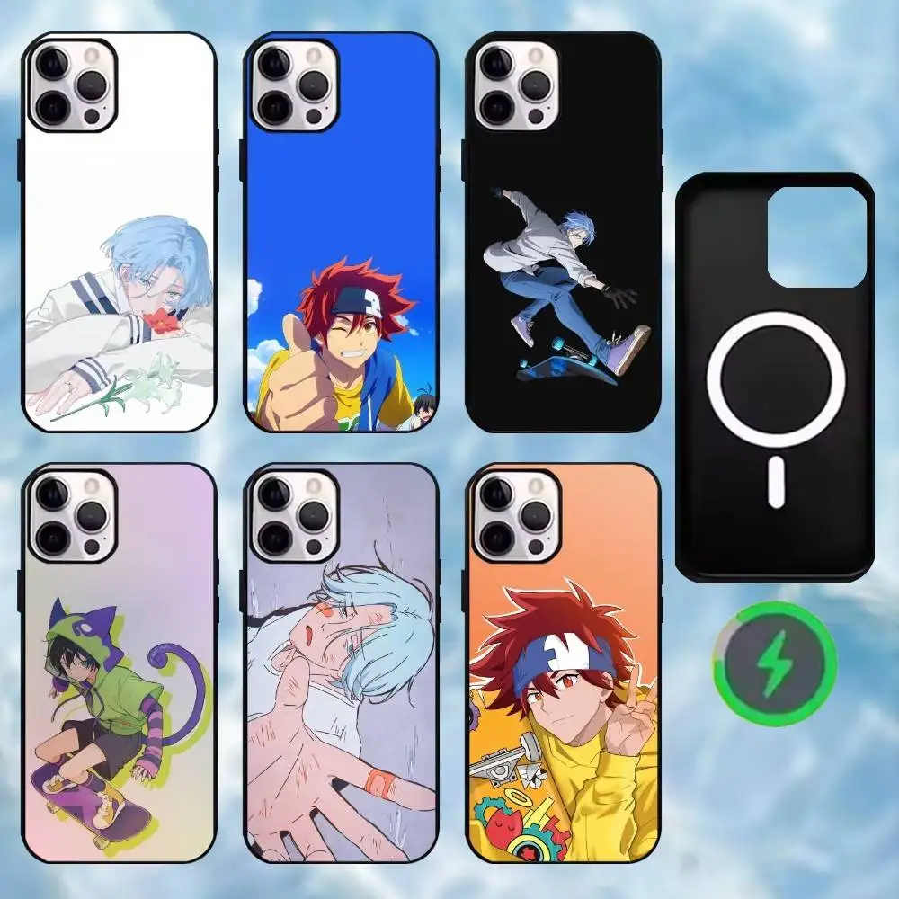 

I-Infinite Skater Phone Case For iPhone17,16,15,14,13,12,Wireless charging protective case soft cover