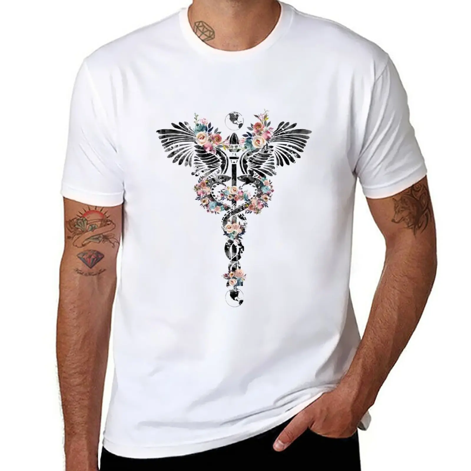 Caduceus T-Shirt oversizeds shirts graphic tees mens graphic t-shirts pack