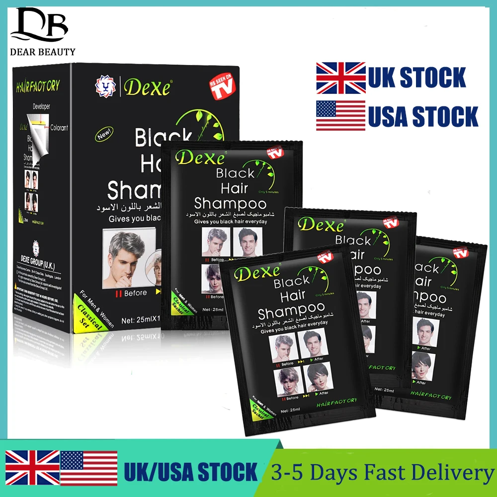 

5-минутный шампунь для быстрых черных волос, травяной шампунь для натуральной краски для волос, белый, серый, уход за волосами, раскраски, доставка по США/Великобритании, местная доставка