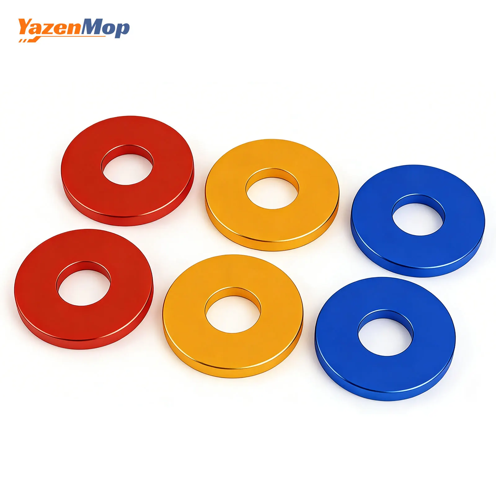 

YazenMop Aluminum Alloy Crash Bar Decorative Spacer Ring for Harley Touring/Softail Engine & Saddlebag Guards.