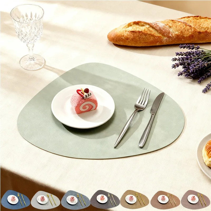 

1/2/4 Pieces Placemat with Waterproof and Oil Resistant Double-sided Design Dining Table Mat with Insulation and Heat Resistance