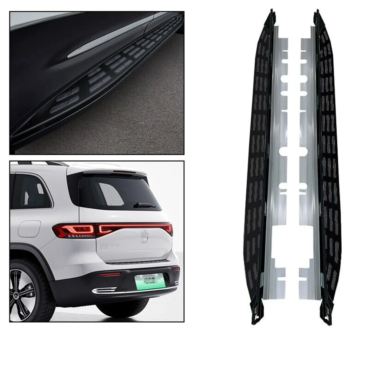 

Fits for Mercedes EQB SUV X243 2022 2023 Black Side Step Nerf Bar Running Board