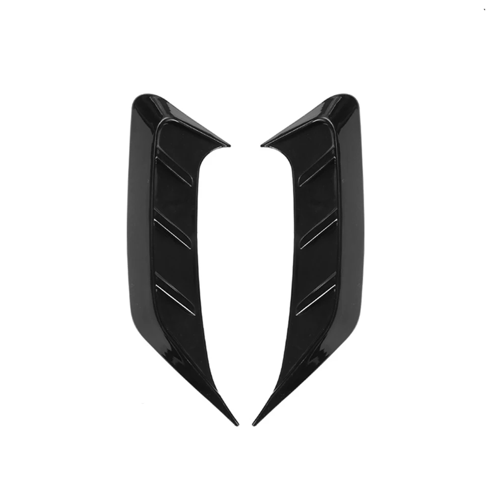 Pair Car Rear Taillight Eyebrow Decorative Cover Trim Sticker For Audi A4L 2017-2021Glossy Black/Carbon Fiber view 2