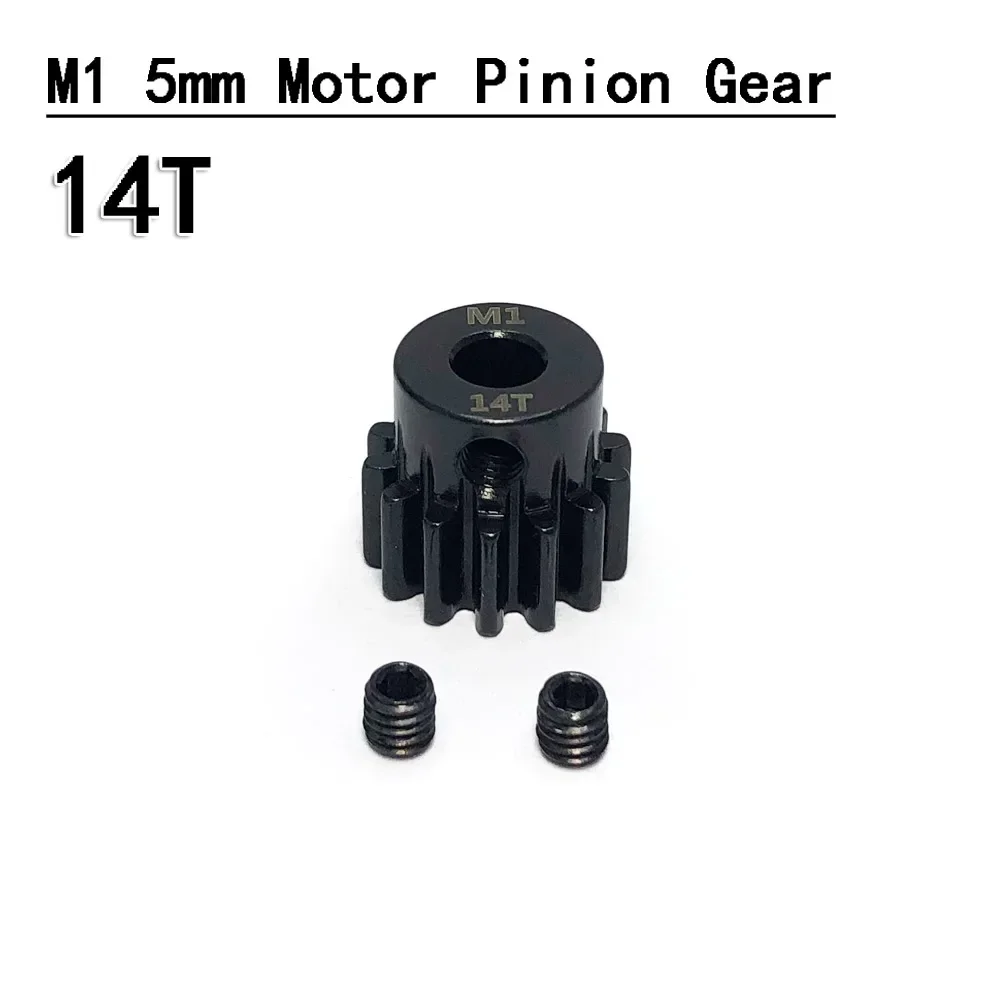 Hoge Kwaliteit 11 T-30 T Materiaal Gehard M1 5mm As Metalen Rondsel Motor Gear voor 1/8 RC Buggy truggy Monster truck