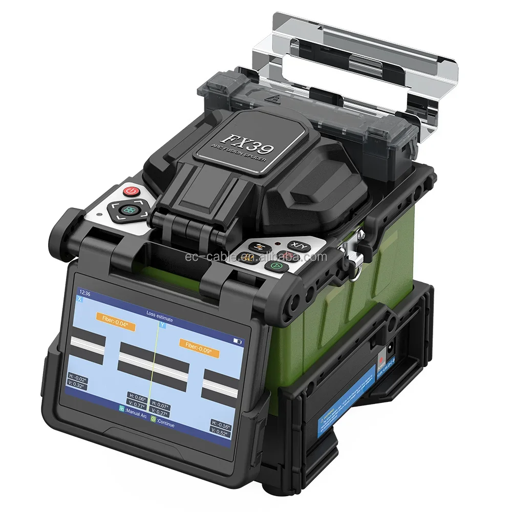 Komshine FX39 EX39 Trunk Fusion Splicer 6 Motors Core To Core Alignment Spanish French Portuguese 9 Languages