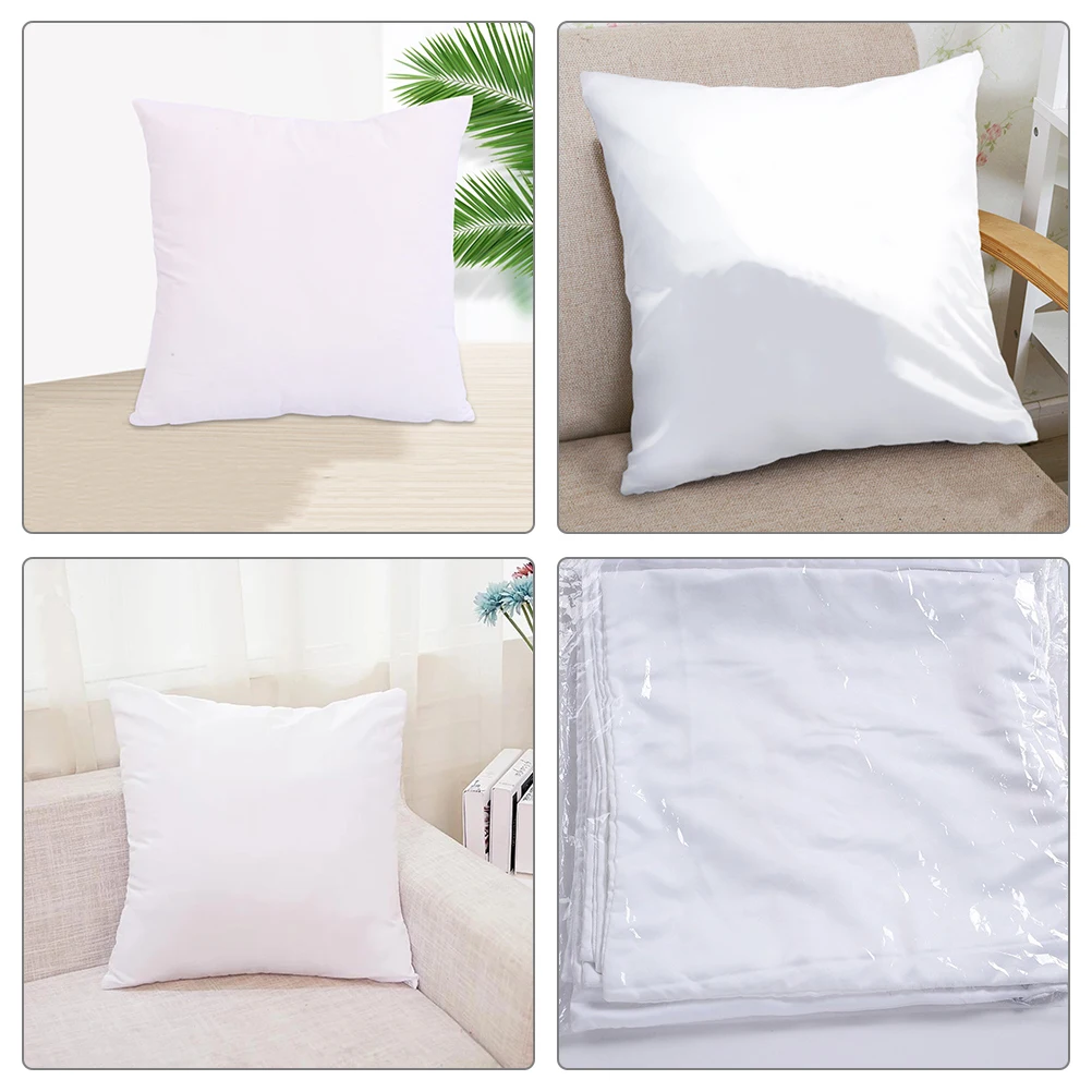 

4Pcs Sublimation Pillow Cover Blank White Cushion Covers for DIY Home Decor Sofa Pillowcase Protective Multi-Purpose Design