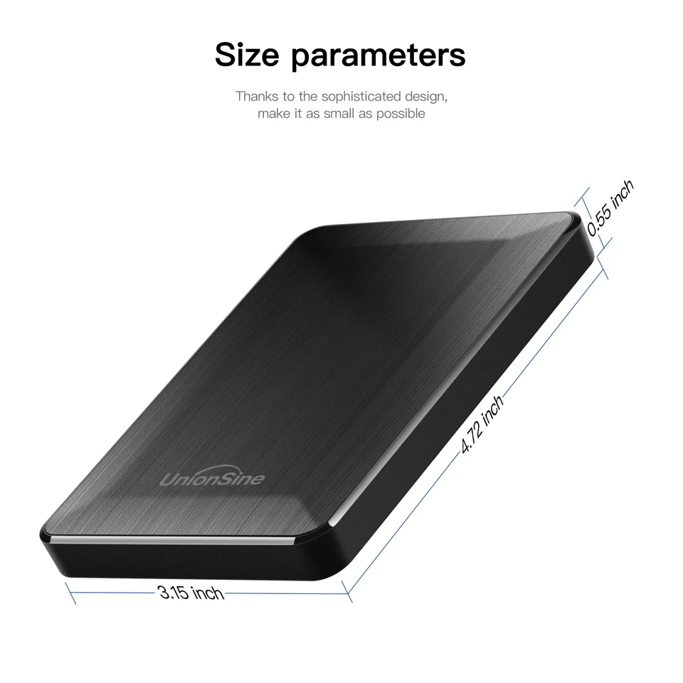 UnionSine HDD 2.5インチ ポータブル外付けハードドライブ 250gb/320gb