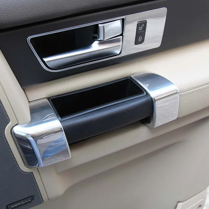 ABS Car Door Handle Storage Box Glove Armrest Box Tray Organizer For Land Rover Discovery 4 LR4 2010-2016 Interior Accessories image 5