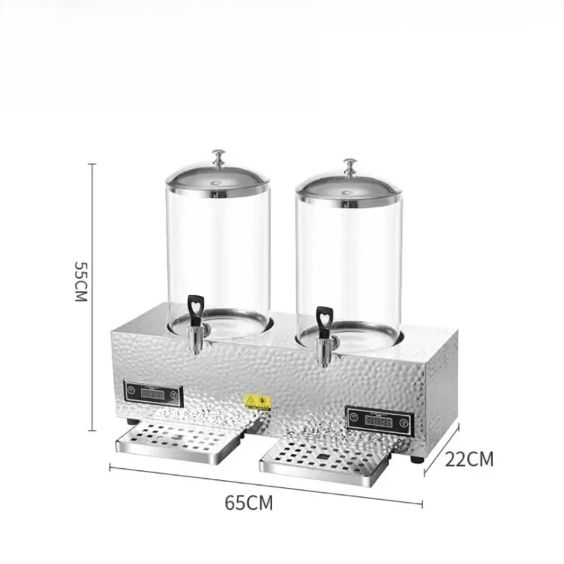 Heating Stainless Steel Insulated Beverage Dispenser Large Capacity Buffet Drink Warmer for Hotel
