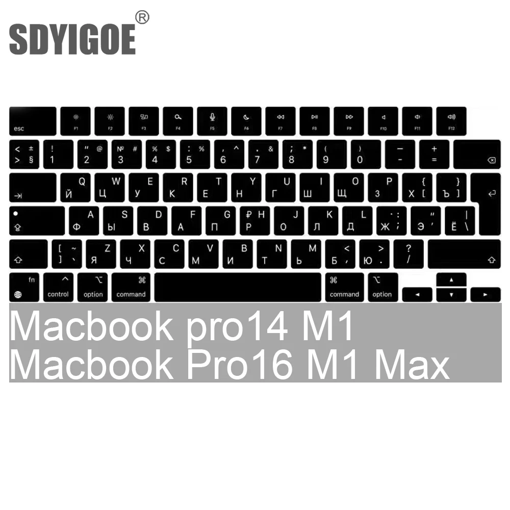 

For New MacBook Pro14 16 2023 Air15 M2 A2941 A2442A2485A2681A2779 Keybaord cvoer Russia Chile Korean Keyboard Protector silicone