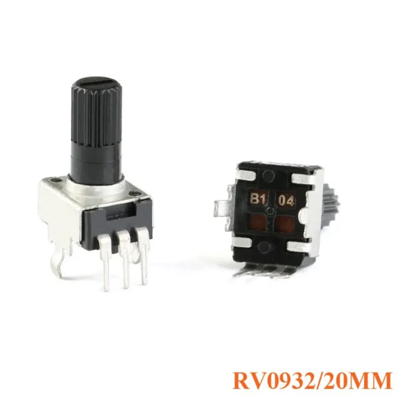 Eje Vertical Rv09 de 20mm, 10 piezas, 1k, 5k, 10k, 50k, 100k, 0932, resistencia ajustable, potenciómetro de sello de 3 pines, 102, 502, 103, 503, 104