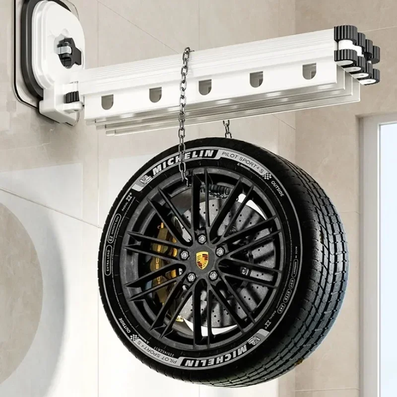 No Drill Folding Shower Curtain - Waterproof Mildew-Resistant Aircraft Aluminum Bathroom Rod for Wet-Dry Separation view 4