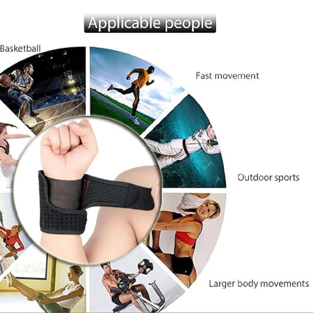 1 قطعة قابل للتعديل ضغط المعصم دعم الفرقة النساء الرجال المعصم رياضة هدفين دعم هدفين المعصم التفاف رفع الأثقال