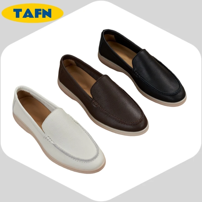 

Rubber Outsole Cowhide Nice Simple Comfortable Refined Loafers classic penny loafers with Flexible Sole for All Day Wear AE2028