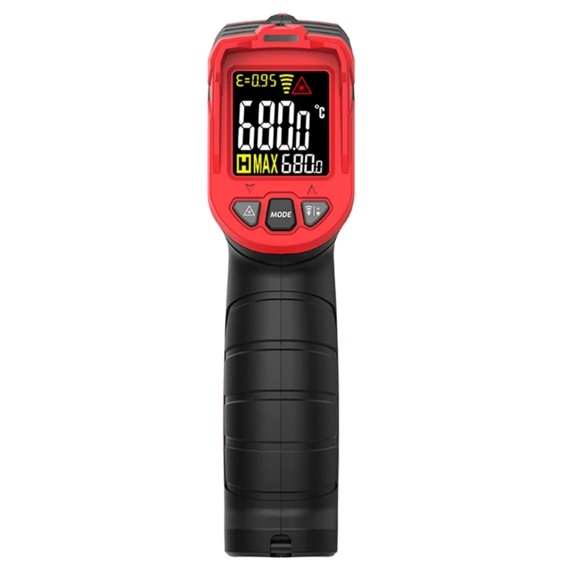 Ipiip เครื่องวัดอุณหภูมิอินฟราเรดอุณหภูมิสูงเครื่องวัดอุณหภูมิ Pyrometer Non-Contact Digital อุณหภูมิปืนแบบพกพาใช้สำหรับเตา