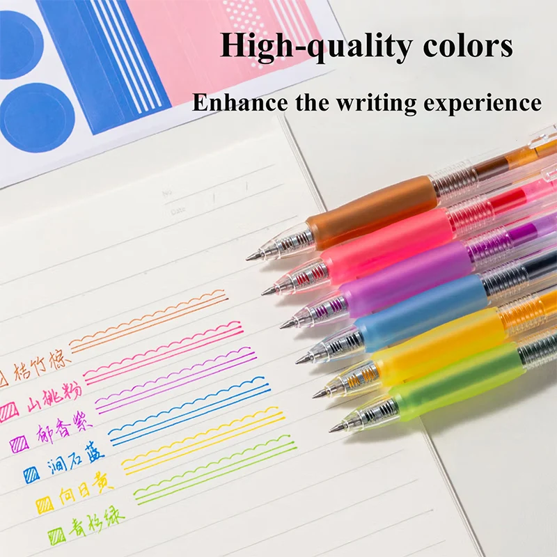 Deli 6/12/24 Colors Gel Pens for Creative Journaling & Art, Vibrant Smooth Ink Sketching Doodling Hand Lettering Daily Supplies
