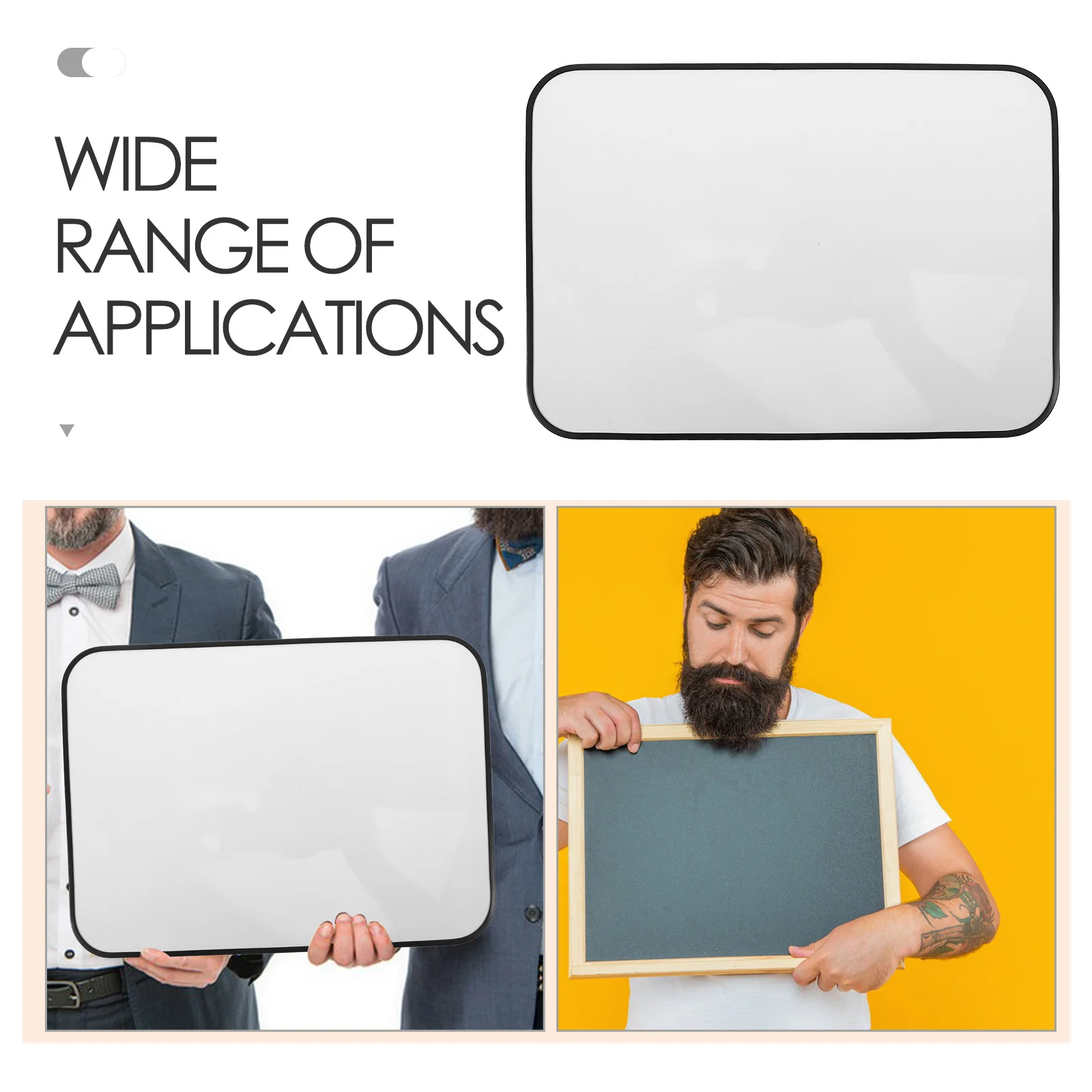 لوح مسح جاف مغناطيسي صغير مثبت على الحائط، سبورة بيضاء معلقة، إطار من الألومنيوم، سطح كتابة قابل للمسح للمكتب والمنزل والفصول الدراسية