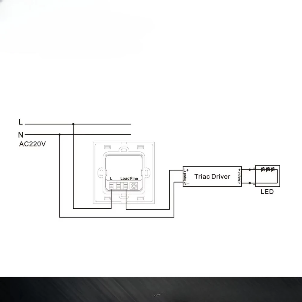 Rotary dimmer electrical switch 220v 240v