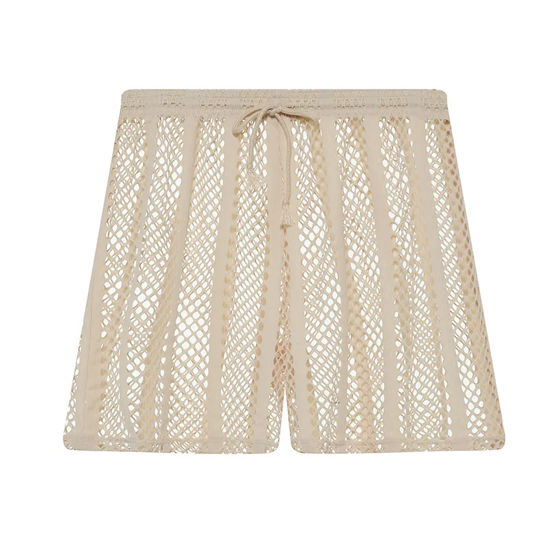 

Men's Transparent Sexy Fishnet Hollow Out Casual Shorts