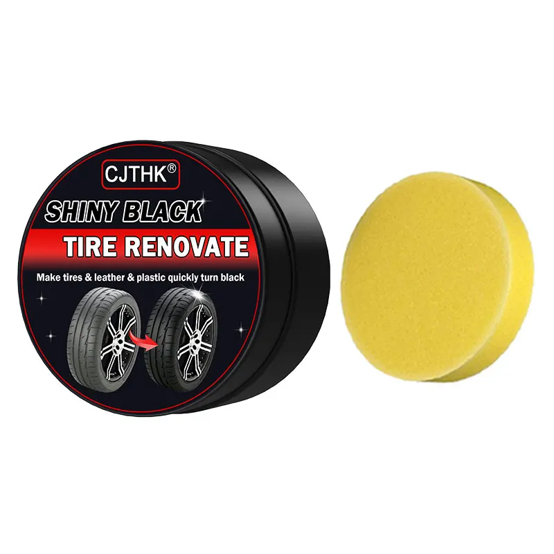 Cire de revêtement pour pneus de voiture, 50g, rechapage et Film de placage, crème de revêtement brillant pour pneus, pièces en caoutchouc automobile, pâte brillante, Anti-âge