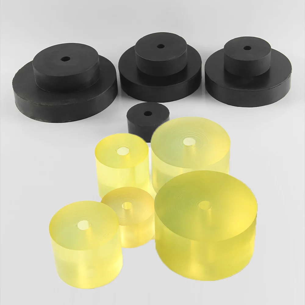 PU Elastic Shock Absorbing Round Punching Pad Anti Abrasion Compression Resistant CNC Lathe Milling Machine Buffer Gasket